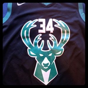 100% Stitched Faux Giannis Antetokounmpo Jersey